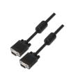 Aisens Cable SVGA con Ferrita - HDB15/Macho-HDB15/Macho - 6.0m - Color Negro