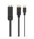 Aisens Cable Conversor Activo HDMI 2.0 + USB ALIM. a DisplayPort V1.2 - HDMI/M-USB/M-DP/M - 1.8M - Color Negro