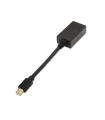 Aisens Conversor Mini DP a HDMI - mDP/M-HDMI A Hembra - 15cm - Color Negro