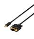 Aisens Cable Conversor Mini Displayport a VGA - Mini DP/M-VGA/M - 2.0m - Color Negro