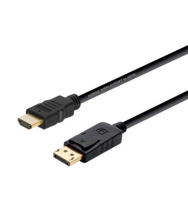 Aisens Cable Conversor Displayport a HDMI - DP/M-HDMI/M - 2.0m - Color Negro