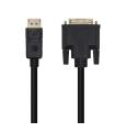 Aisens Cable Conversor Displayport a DVI - DP/M-DVI/M - 3.0m - Color Negro