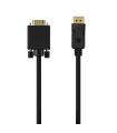 Aisens Cable Conversor DisplayPort a VGA - DP/M-VGA/M - 1.0M - Color Negro