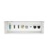 Aisens Caja de Conexiones VGA, Jack 3.5, 2x HDM, 1x USB-, 1x USB-B, 2x RJ45 Cat.6A STP - Color Blanco