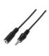 Aisens Cable Audio Estereo - JACK 3.5/M-JACK 3.5/H - 3.0m - Color Negro