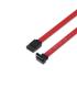 Aisens Cable SATA III Datos 6G Datos Acodado - 0.5m para Disco Duro SATA I - II - III SSD - Color Rojo