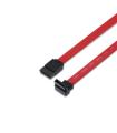 Aisens Cable SATA III Datos 6G Datos Acodado - 0.5m para Disco Duro SATA I - II - III SSD - Color Rojo