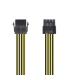 Aisens Cable Alimentacion - 8 Pin/H-4+4 Pin/M - 30cm - Color Negro