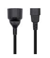 Aisens Cable Alimentacion 16A - C14/M A CEE7/H - 25cm - Color Negro