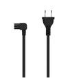 Aisens Cable Alimentacion Acodado Forma 8 - CEE7/16/M-C7/H - 3.0M - Color Negro