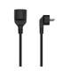 Aisens Cable Alargador de Alimentacion Schuko - CEE7/M-CEE7/H - 3.0M - Color Negro