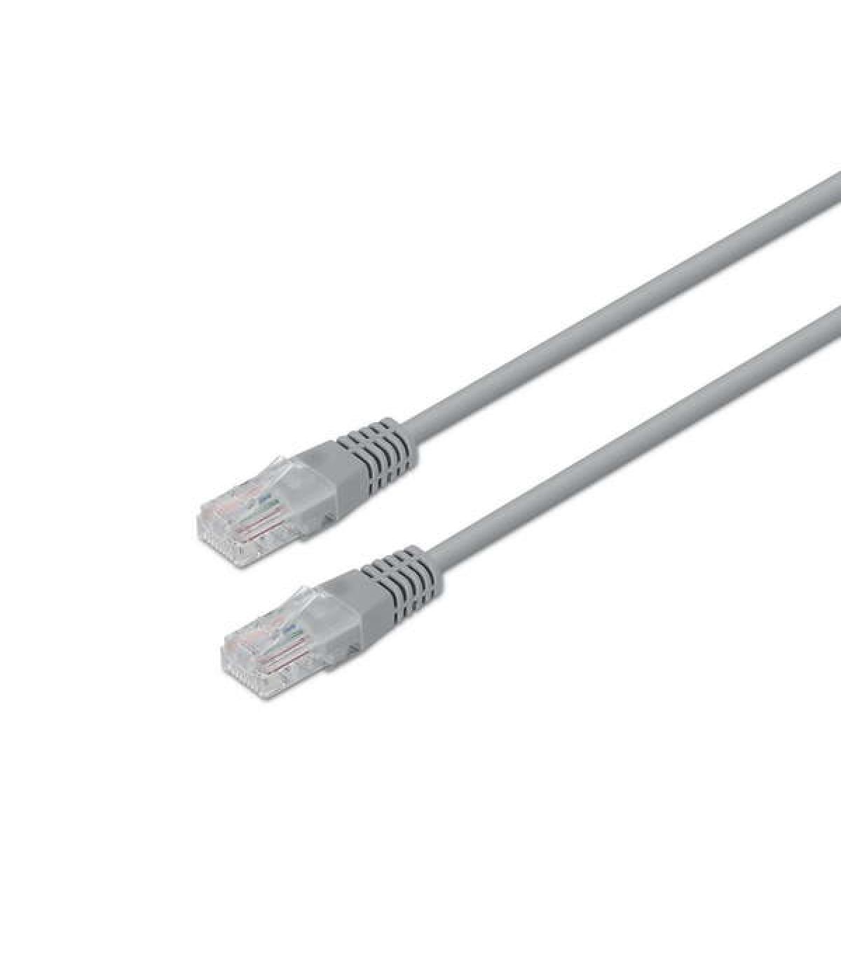 Aisens Cable de Red Latiguillo RJ45 Cat.6 UTP AWG24 - 10m - 10/100/1000 Mbit/s - Color Gris
