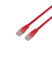 Aisens Cable de Red Latiguillo RJ45 Cat.6 UTP AWG24 - 0.5m - 10/100/1000 Mbit/s - Color Rojo