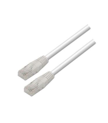 Aisens Cable de Red Latiguillo RJ45 Cat.6 UTP AWG24 - 1.0m - 10/100/1000 Mbit/s - Color Blanco