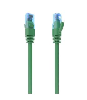 Aisens Cable de Red Latiguillo RJ45 Cat.6 UTP AWG26 CCA - 30cm - Color Verde