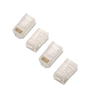 Aisens Pack de 10 Conectores RJ45 8 Hilos Cat.6 AWG24 - Color Transparente