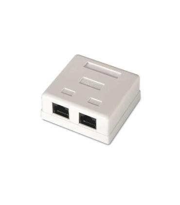Aisens Roseta de Superficie RJ45 Cat.6 UTP 2 Tomas - Color Blanco