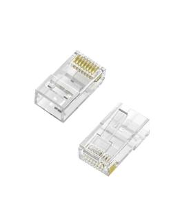 Aisens Pack de 100 Conectores RJ45 8 Hilos CAT.6 AWG24