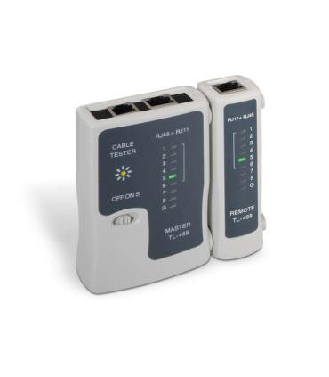 Aisens Testeador para Cable RJ11/RJ12/RJ45 - Color Gris