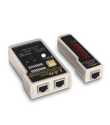 Aisens Testeador para Cable RJ11/RJ12/RJ45 - Coaxial - Color Gris