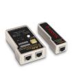 Aisens Testeador para Cable RJ11/RJ12/RJ45 - Coaxial - Color Gris