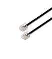 Aisens Cable de Telefono 6P4C - M-M - 2.0m - Color Negro
