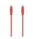 Aisens Cable de Red Latiguillo RJ45 LSZH CAT.6A 500 MHZ UTP AWG24 - 25CM - Color Rojo
