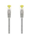 Aisens Cable de Red Latiguillo RJ45 LSZH Cat.7 600 Mhz S/FTP PIMF AWG26 - 0.5M - Color Gris
