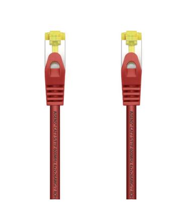 Aisens Cable de Red Latiguillo RJ45 LSZH Cat.7 600 MHz S/FTP PIMF AWG26 - 25cm - Color Rojo