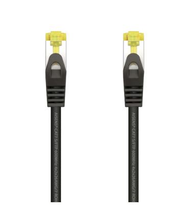 Aisens Cable de Red Latiguillo RJ45 LSZH Cat.7 600 MHz S/FTP PIMF AWG26 - 25cm - Color Negro