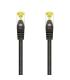 Aisens Cable de Red Latiguillo RJ45 LSZH Cat.7 600 MHz S/FTP PIMF AWG26 - 0.5M - Color Negro