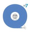 Aisens Cable de Red RJ45 LSZH CPR Dca CAT.7 600 MHZ S/FTP AWG23 - 100M - Color Azul