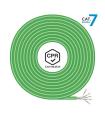 Aisens Cable de Red RJ45 LSZH CPR Cca CAT.7 600 MHZ S/FTP AWG23 - 500M - Color Verde