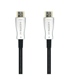 Aisens Cable HDMI V2.0 AOC (Active Optical Cable) Premium Alta Velocidad/ HEC 4K@60HZ 18GBPS - A/M-A/M - 15m - Color Negro