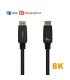Aisens Cable Displayport Certificado V1.4 8K@60hz - DP/M-DP/M - 3.0m - Color Negro