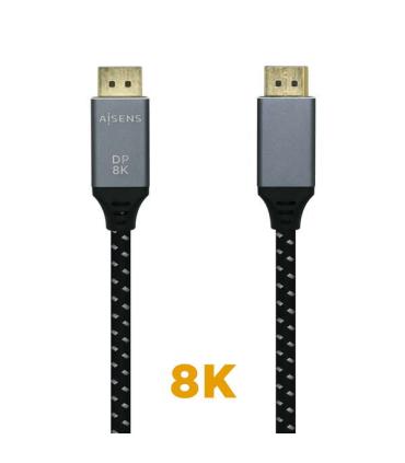 Aisens Cable Displayport V1.4 8K@60hz - DP/M-DP/M - 2.0m - Color Gris