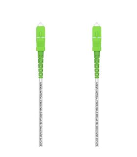 Aisens Cable Fibra Optica Latiguillo G657A2 3.0 9/125 SMF Simplex CPR Dca LSZH - SC/APC-SC/APC - 3.0M - Color Blanco