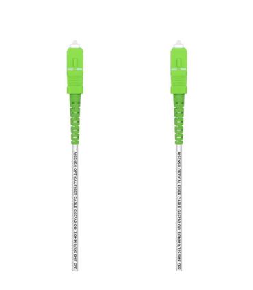Aisens Cable Fibra Optica Latiguillo G657A2 3.0 9/125 SMF Simplex CPR Dca LSZH - SC/APC-SC/APC - 3.0M - Color Blanco