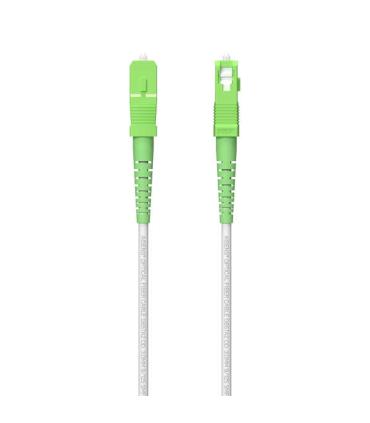 Aisens Cable Fibra Optica Latiguillo G657A2 3.0 9/125 SMF Simplex CPR Dca LSZH - SC/APC-SC/APC - 300m - Color Blanco