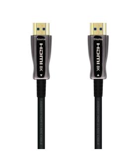 Aisens Cable HDMI V2.1 AOC (Active Optical Cable) Fibra Optica Ultra Alta Velocidad UHS 8K@60Hz 4K@120Hz 4:4:4 48Gbps - A/M-A/M.