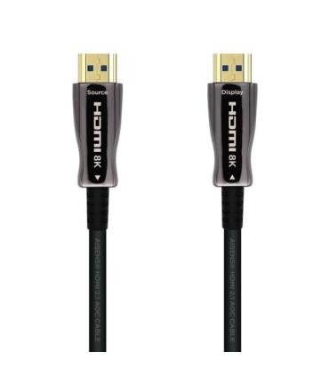 Aisens Cable HDMI V2.1 AOC (Active Optical Cable) Fibra Optica Ultra Alta Velocidad UHS 8K@60Hz 4K@120Hz 4:4:4 48Gbps - A/M-A/M.