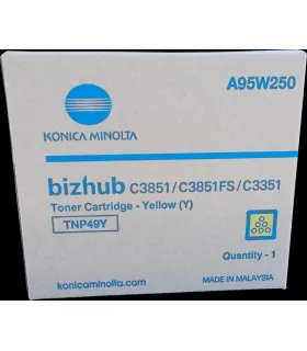Konica Minolta TNP49 Amarillo Cartucho de Toner Original - TNP49Y/A95W250