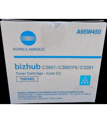 Konica Minolta TNP49 Cyan Cartucho de Toner Original - TNP49C/A95W450