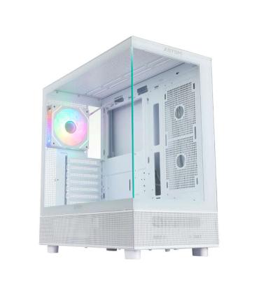 Abysm Danube Sava H400 White Caja Torre ATX, ITX, Micro ATX - Lateral y Frontal Cristal Templado - 3.5" y 2.5" - USB-A, USB-C..