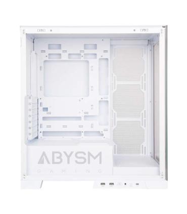 Abysm Danube Sava H500 White Caja Torre ATX, ITX, Micro ATX - Lateral y Frontal Cristal Templado - 3.5" y 2.5" - USB-A, USB-C..