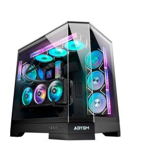 Abysm Danube Sava H600 Black Caja Torre E-ATX, ATX, ITX, Micro ATX - Lateral y Frontal Cristal Templado - 3.5" y 2.5" - USB-A..