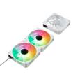 Abysm Gaming Arclight 2.0 ARGB White Pack de 3 Ventiladores 120mm con Iluminacion ARGB - Velocidad Max. 1500rpm - Conexion en Se