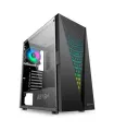 Abysm Gaming Danube Kolpa ARGB Caja Torre ATX, ITX, micro ATX - Lateral Cristal Templado - 3.5" y 2.5" - USB-A 2.0/3.2 y Audio -