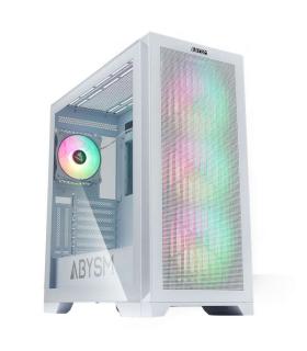 Abysm Gaming Danube Mura White BX300 ARGB Caja Torre ATX, EATX, ITX, micro ATX - Lateral Cristal Templado - 3.5" y 2.5" - USB-C.