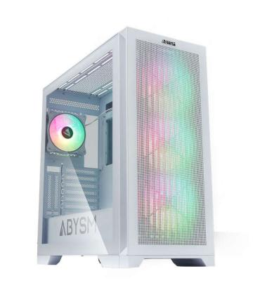 Abysm Gaming Danube Mura White BX300 ARGB Caja Torre ATX, EATX, ITX, micro ATX - Lateral Cristal Templado - 3.5" y 2.5" - USB-C.